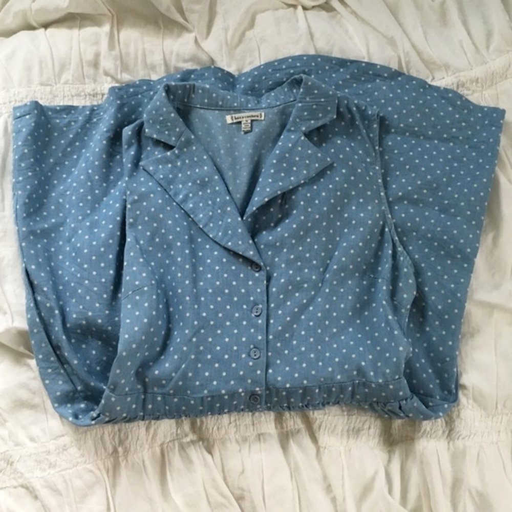 Button Down Polka Dot Dress